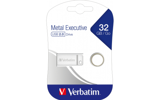 USB 2.0 Stick Verbatim, 32GB, Metal Executive, Silber 
