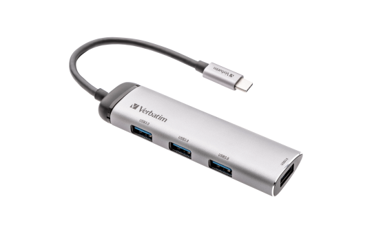 USB-C Multiport-Hub von Verbatim, USB 3.2, 15cm Kabel 