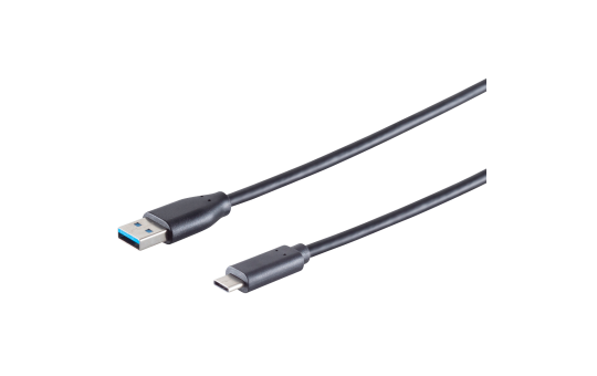 USB Kabel, 3.1 C-Stecker - 3.0 A-Stecker, 0,5m 