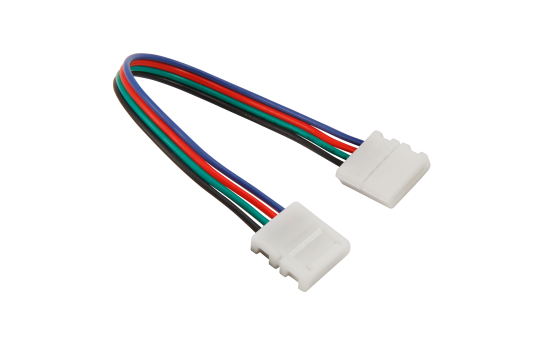 Verbinder für LED-Stripe, flexibel, 4Pin auf 4Pin, RGB, 10mm 