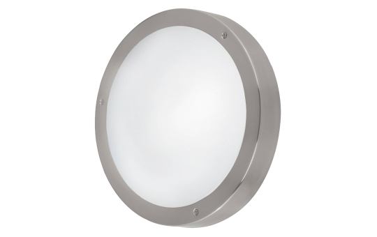 Wandleuchte EGLO "Vento 1", LED, 11W, Edelstahl/Glas, 3000K, 1300lm, ¿28,5cm 