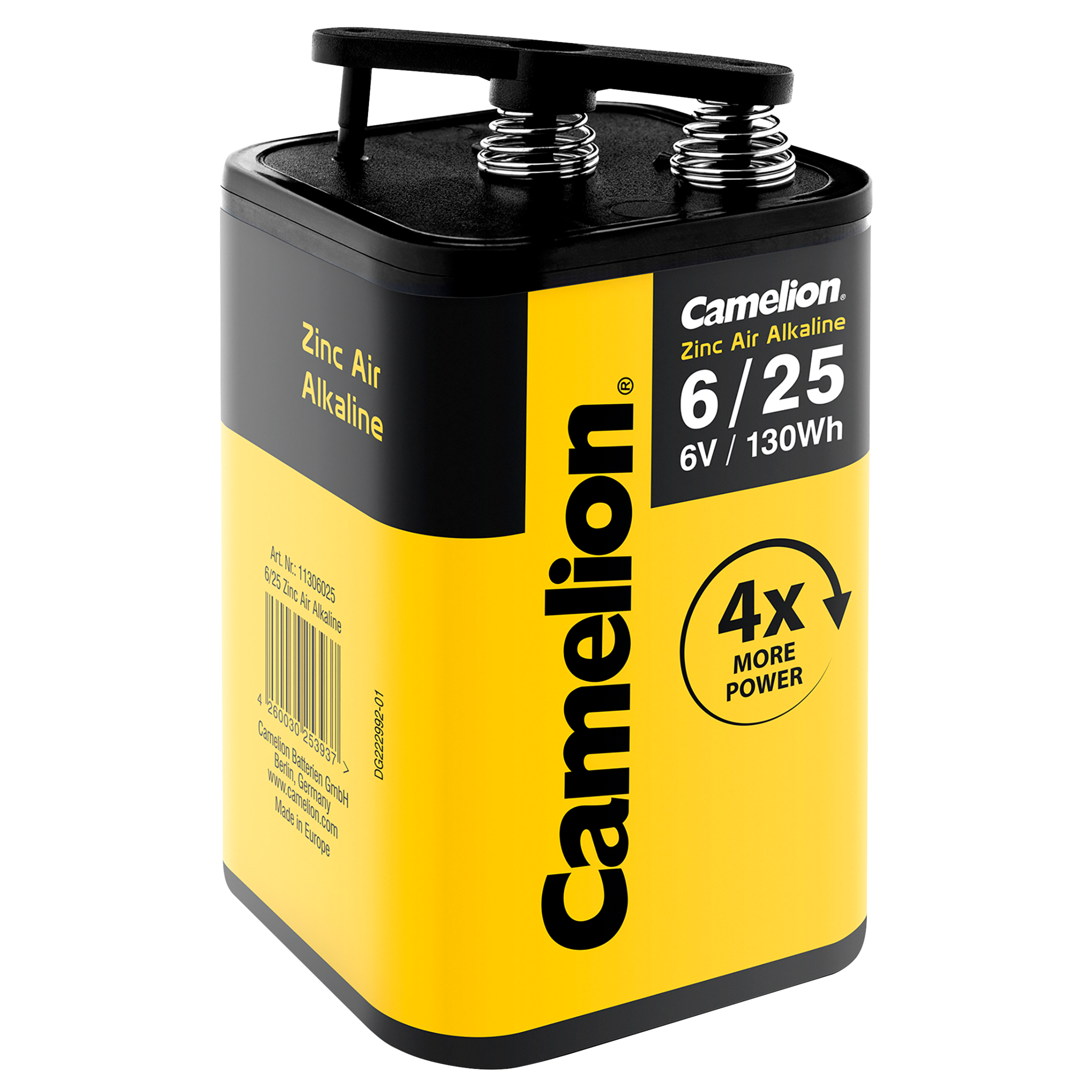 Blockbatterie Zink-Luft Batterie CAMELION, Alkaline, 6V, 4LR25