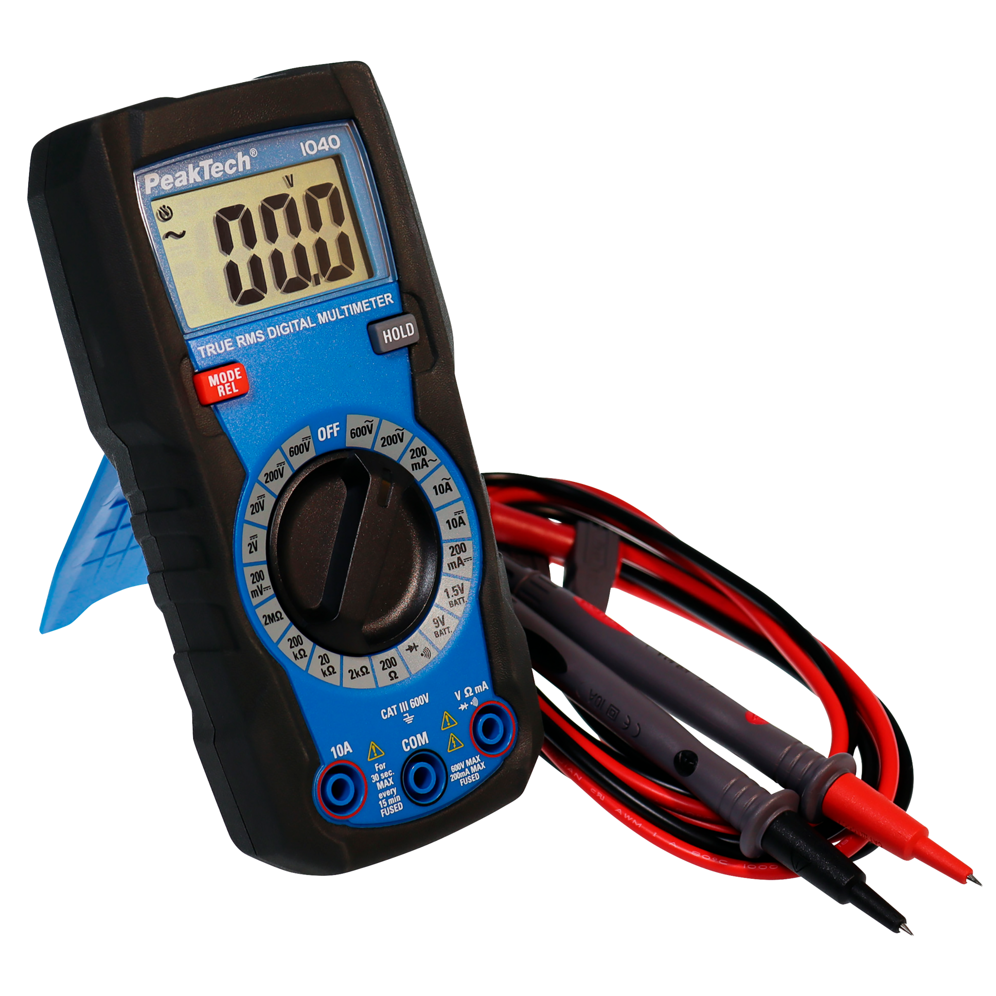 Digital Multimeter PeakTech "P1040", 2000 Counts, TrueRMS, Manuelle Bereichswahl 