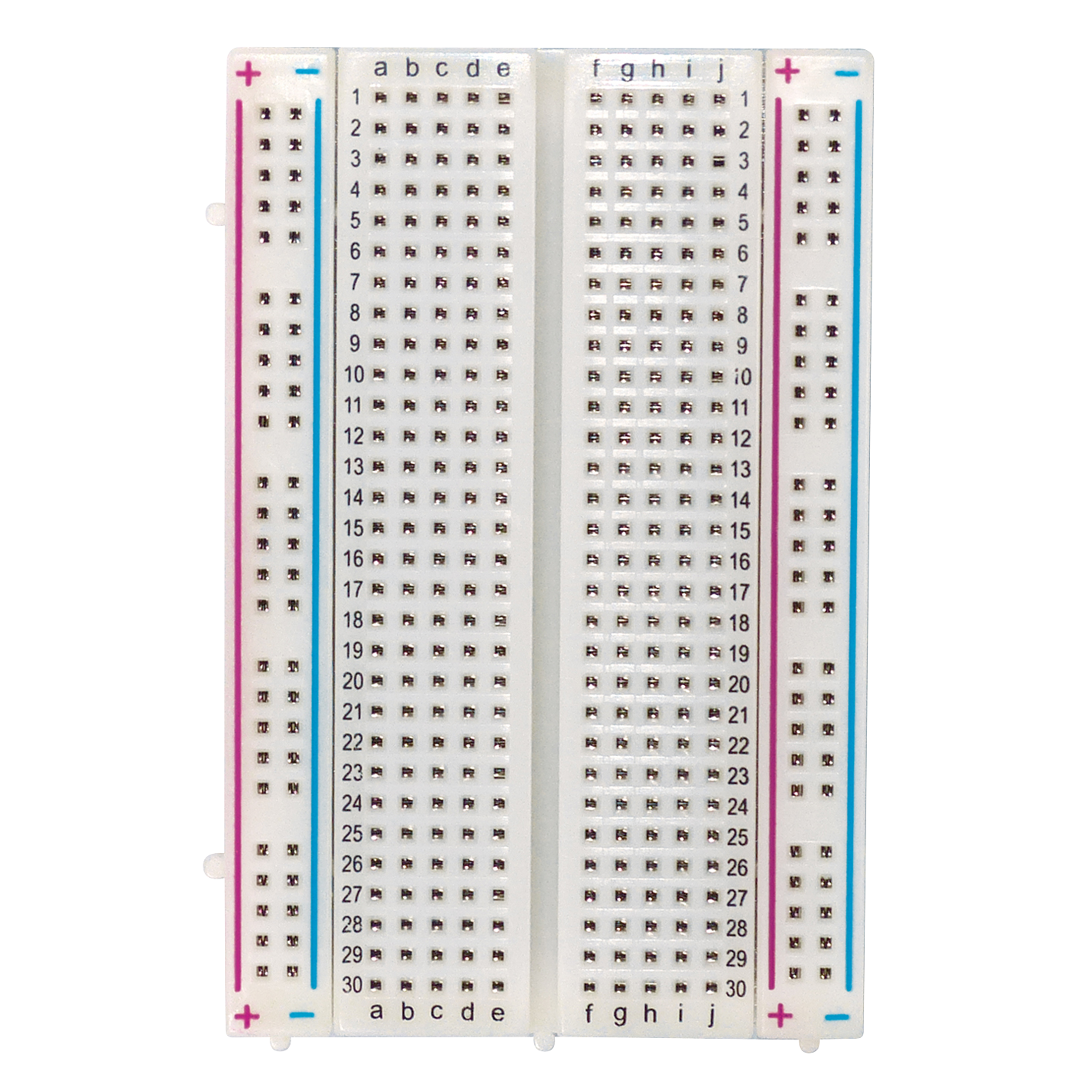 Experimentier-Board, 100/300 Kontakte, erweiterbar, 82x54x9mm, transparent 