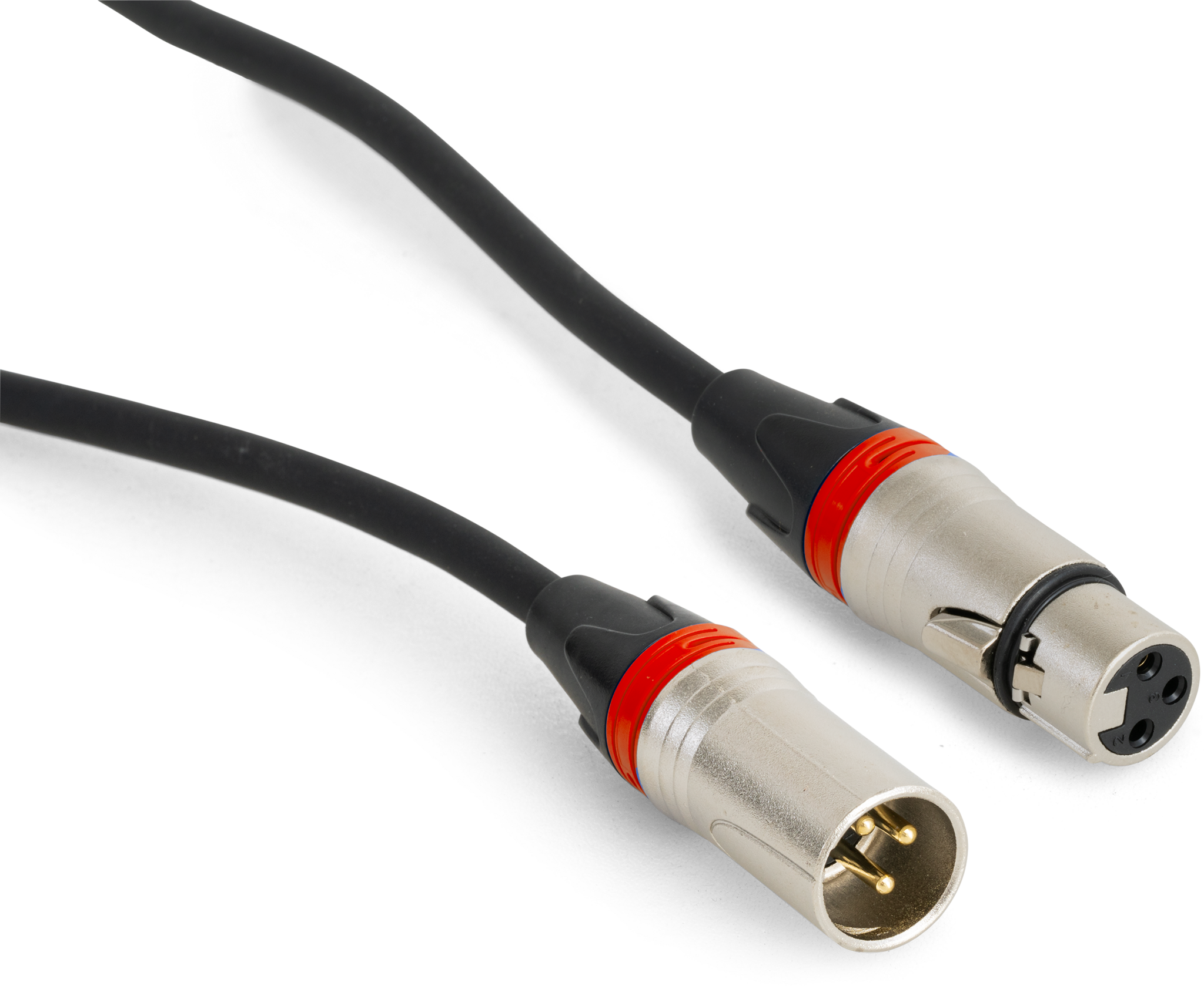 Hochwertiges Audiokabel BST "SOUND-XLRM-XLRF-10" 10m, XLR Stecker u. Buchse 