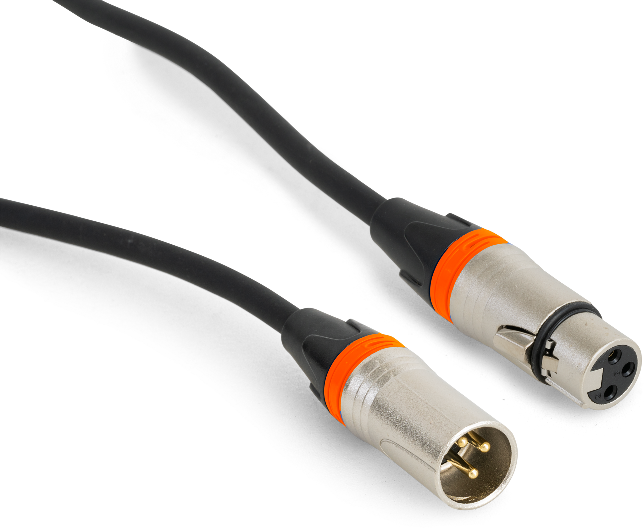 Hochwertiges Audiokabel BST "SOUND-XLRM-XLRF-3" 3m, XLR Stecker u. Buchse 