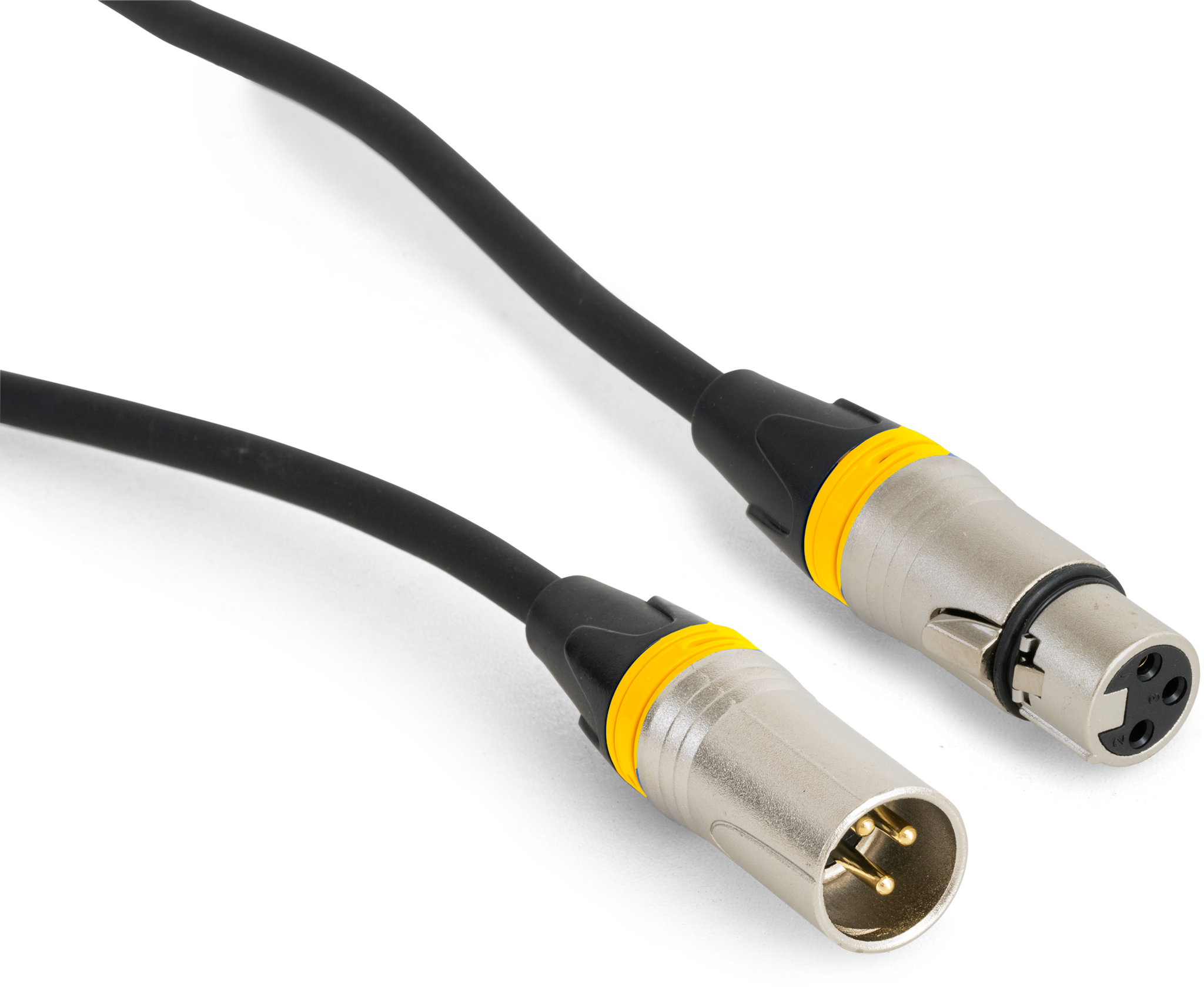 Hochwertiges Audiokabel BST "SOUND-XLRM-XLRF-5" 5m, XLR Stecker u. Buchse 