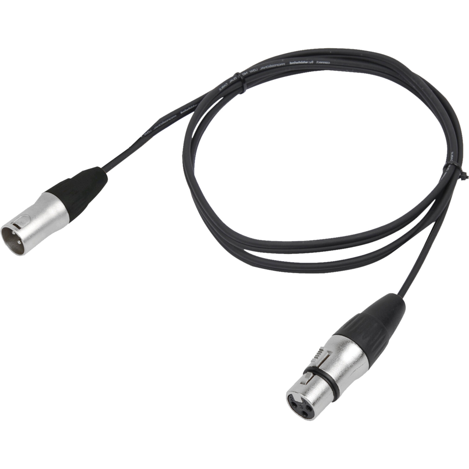 Hochwertiges Mikrofonkabel BST "XLRM/XLRF-10" 10m, XLR Stecker u. Buchse 