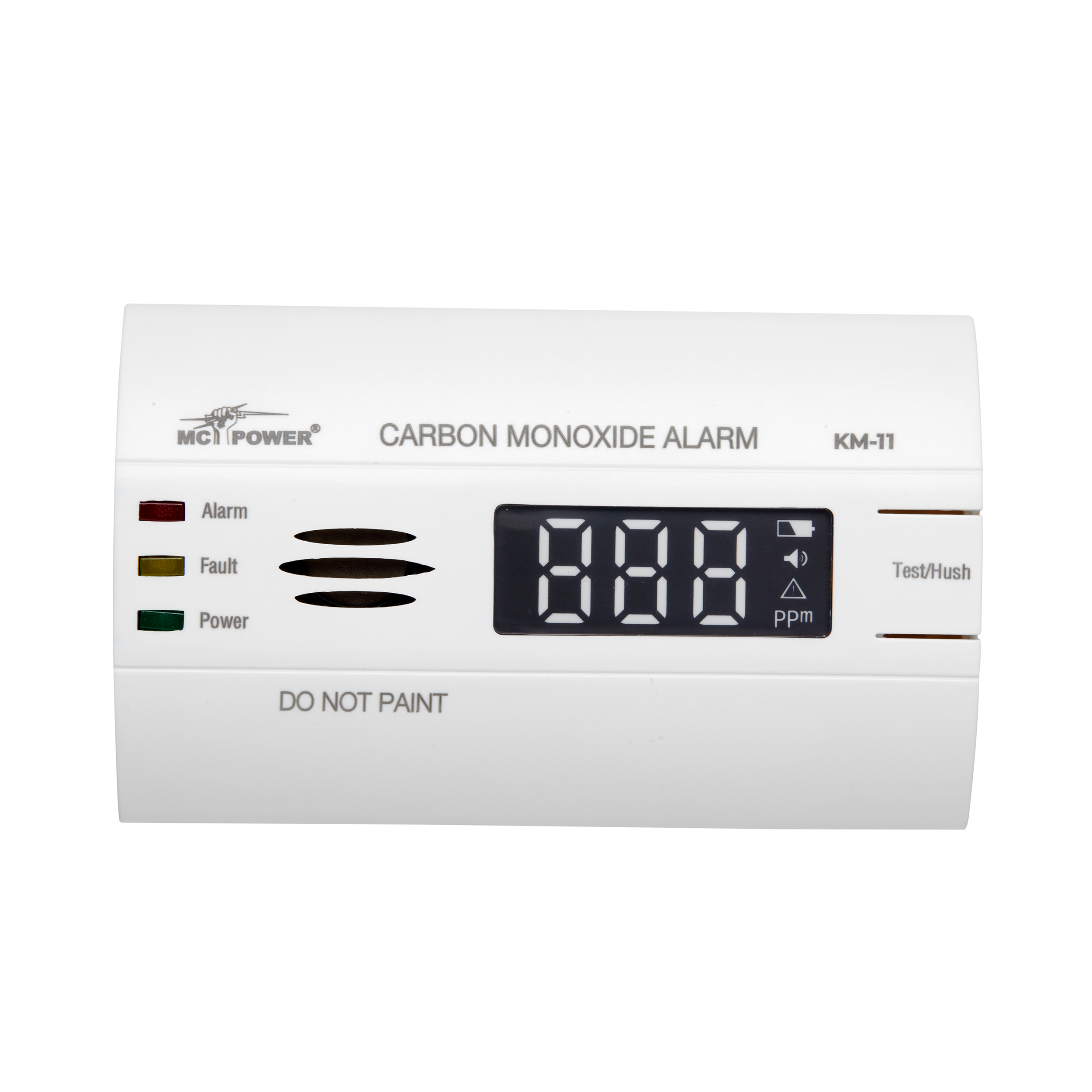 Kohlenmonoxid Melder McPower "KM-11" 10 Jahre Sensor, mit Display, EN 50291 