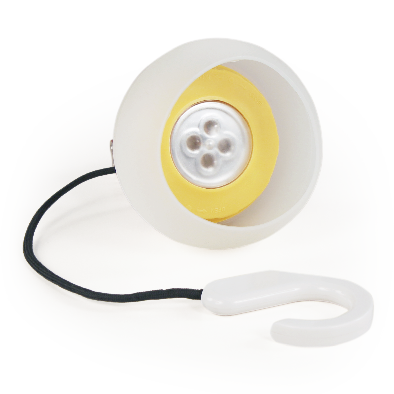 LED Hängeleuchte, 4x LED, Silikon-Schirm, Batteriebetrieb 