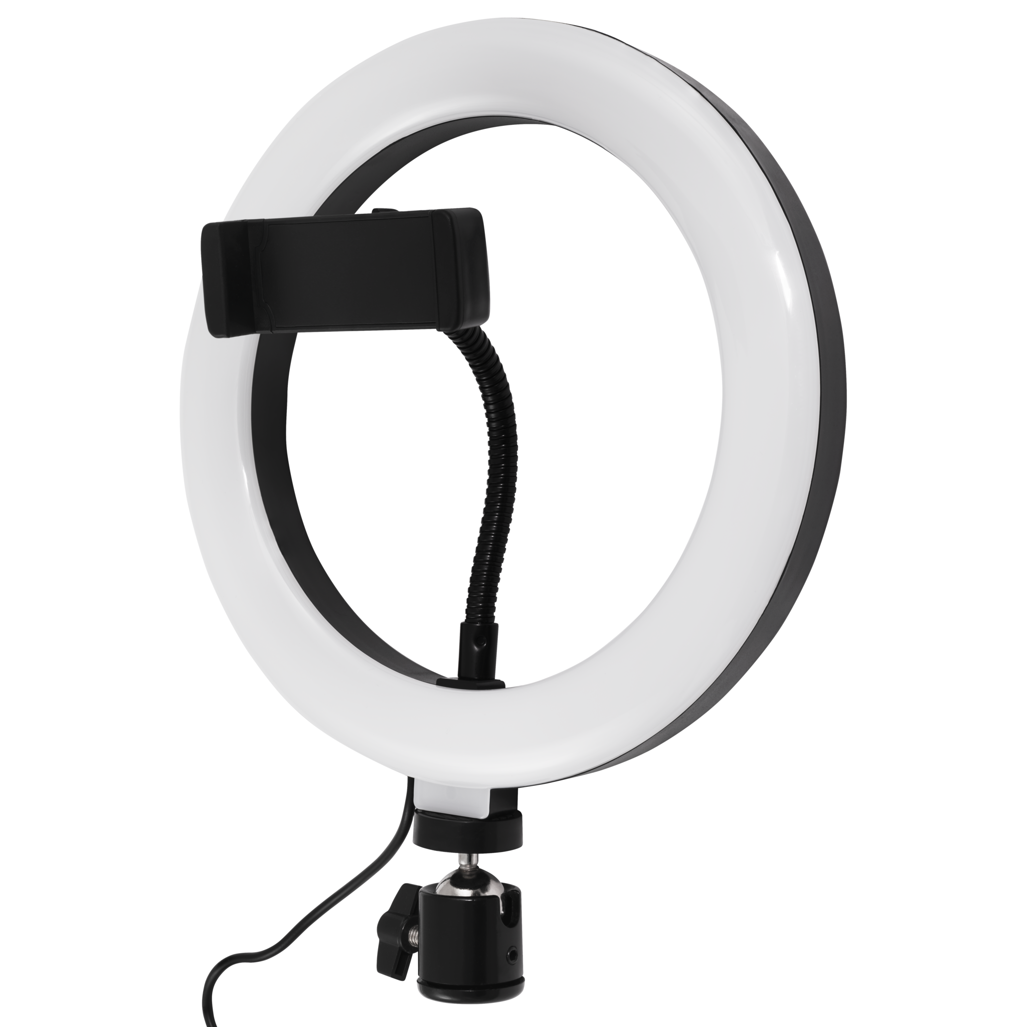 LED Ringleuchte für Smartphone,  Ø20 cm, 3 Lichtfarben, 