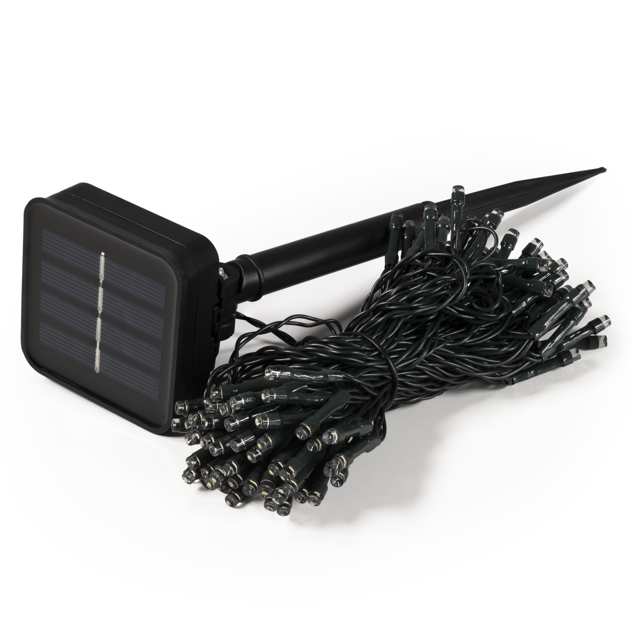 LED Solar-Lichterkette McShine "LSL-100" 10m, 100 LEDs, warmweiß, IP44 