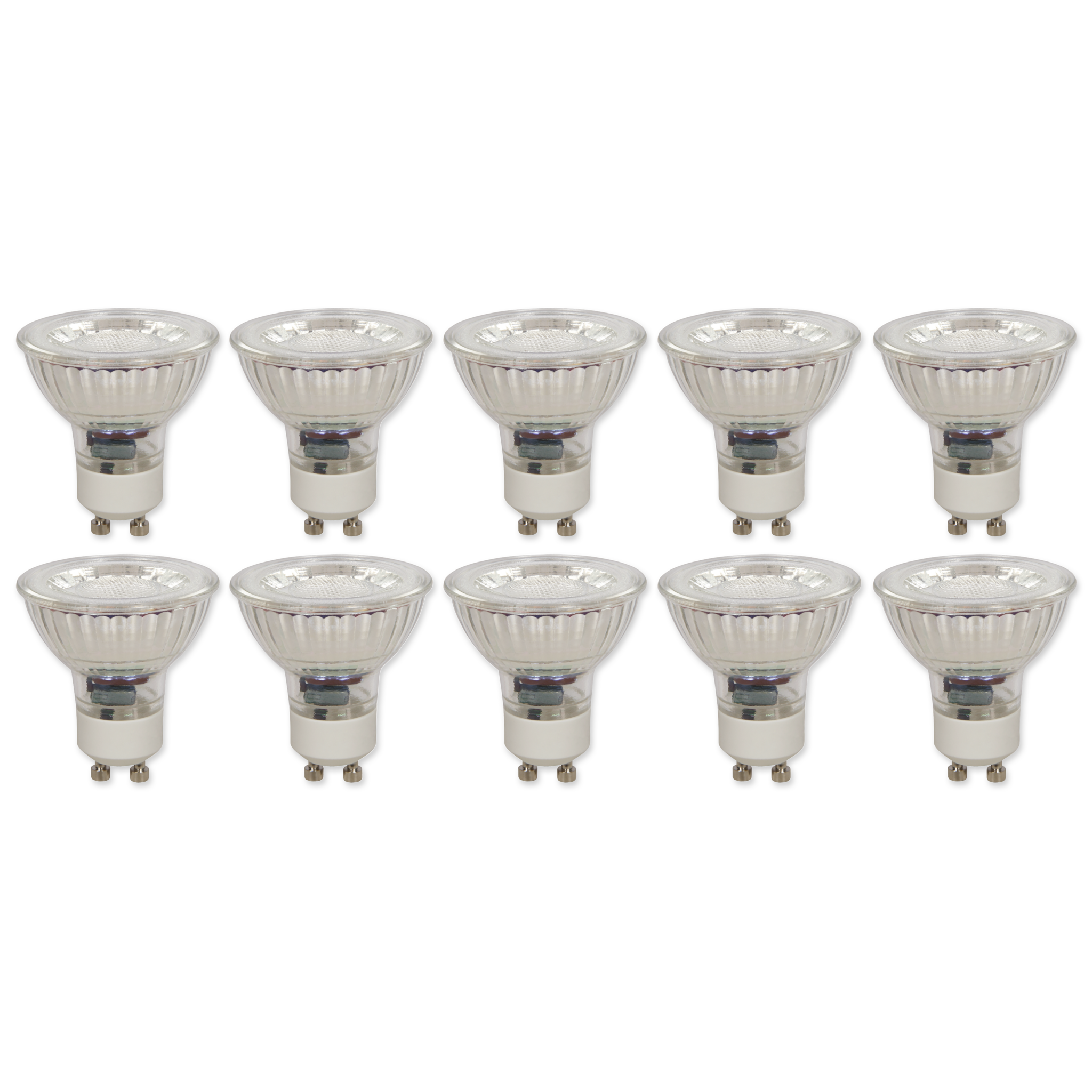 LED-Strahler McShine "MCOB" GU10, 3W, 250 lm, warmweiß, 10er-Pack 