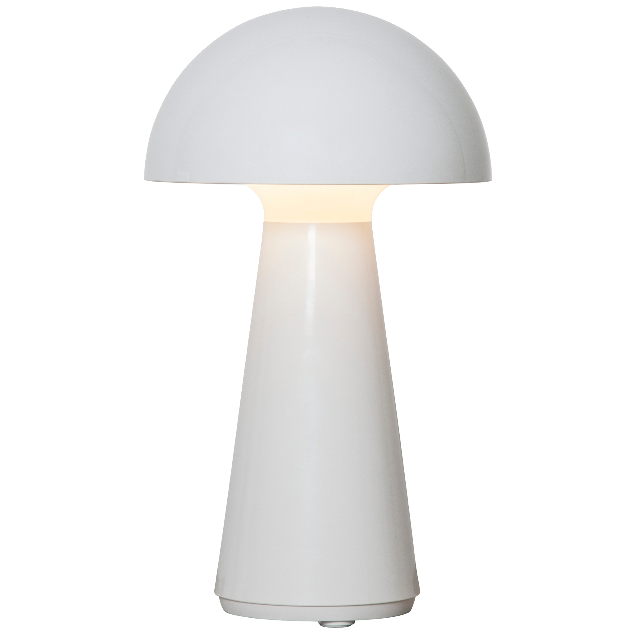 LED-Tischleuchte "Mushroom", 16x28cm, weiß, Akku, Ladekabel, outdoor 