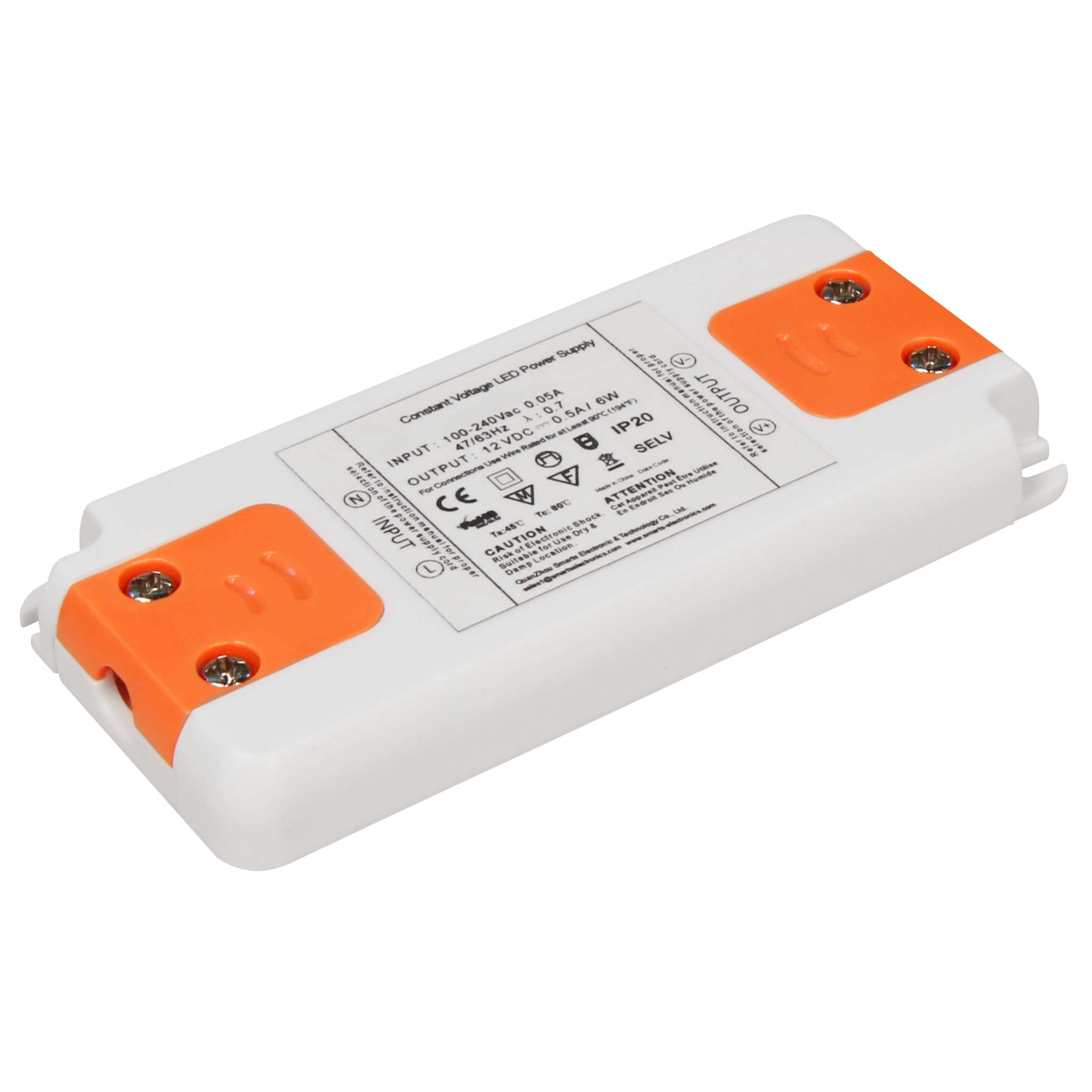 LED-Trafo McShine Slim elektronisch, 1-6W, 230V auf 12V