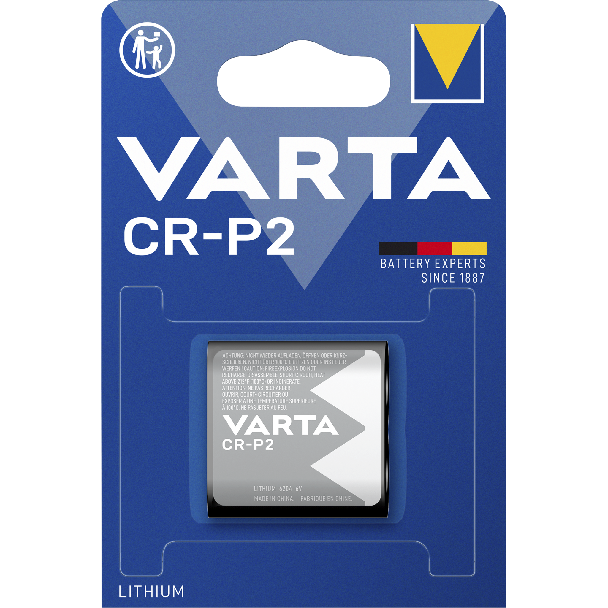 Lithium-Batterie VARTA "Photo" CRP2, 6V 