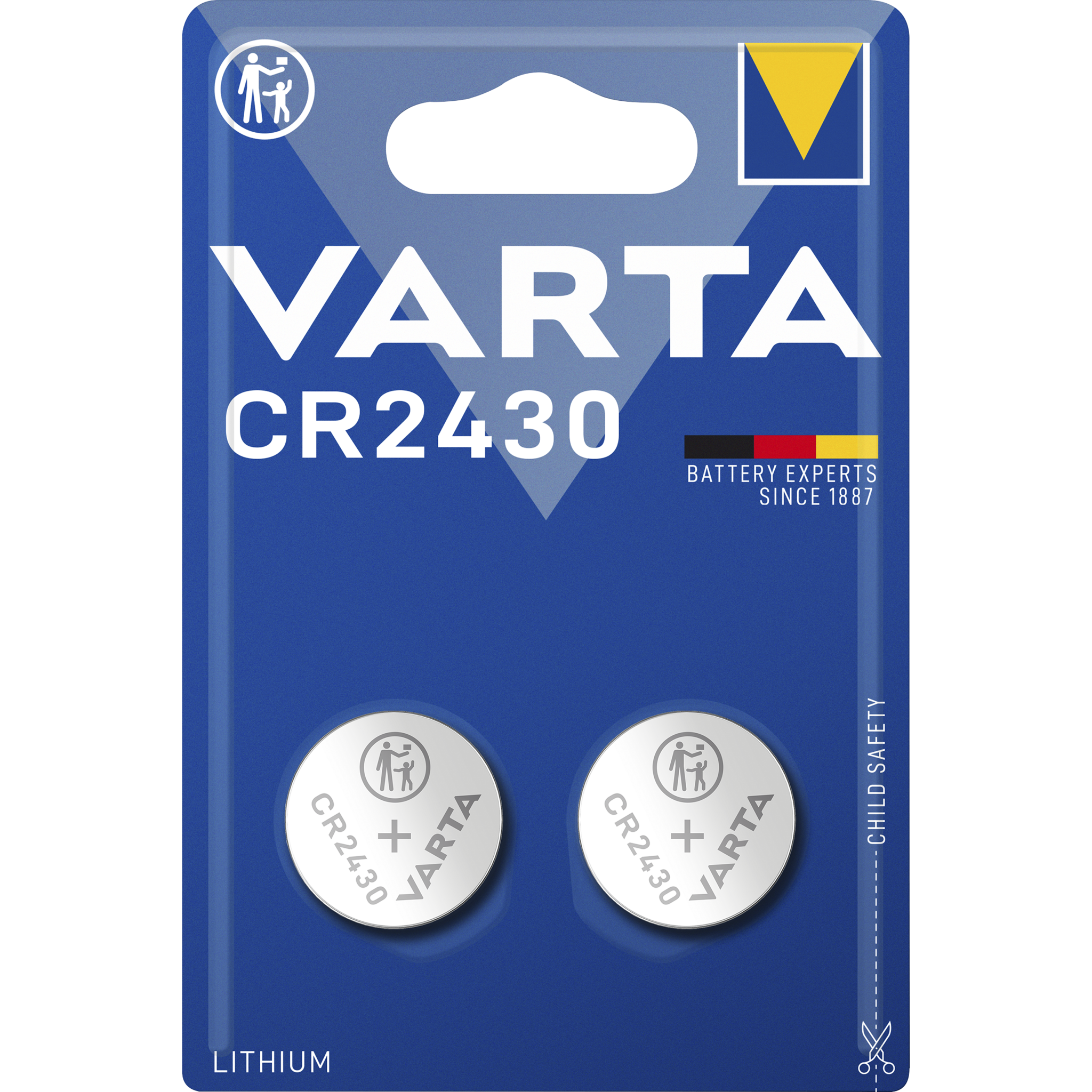 Lithium-Knopfzelle VARTA "Electronics" CR2430, 3V, 2er-Pack 