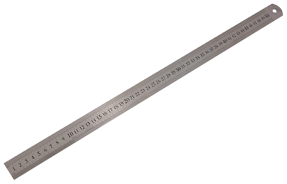 hedue® Stahllineal 500mm, B105 - Stahlmaßstab mit Millimeterskala,  rostfreies Edelstahl Lineal, robustes Metalllineal : : Gewerbe,  Industrie & Wissenschaft