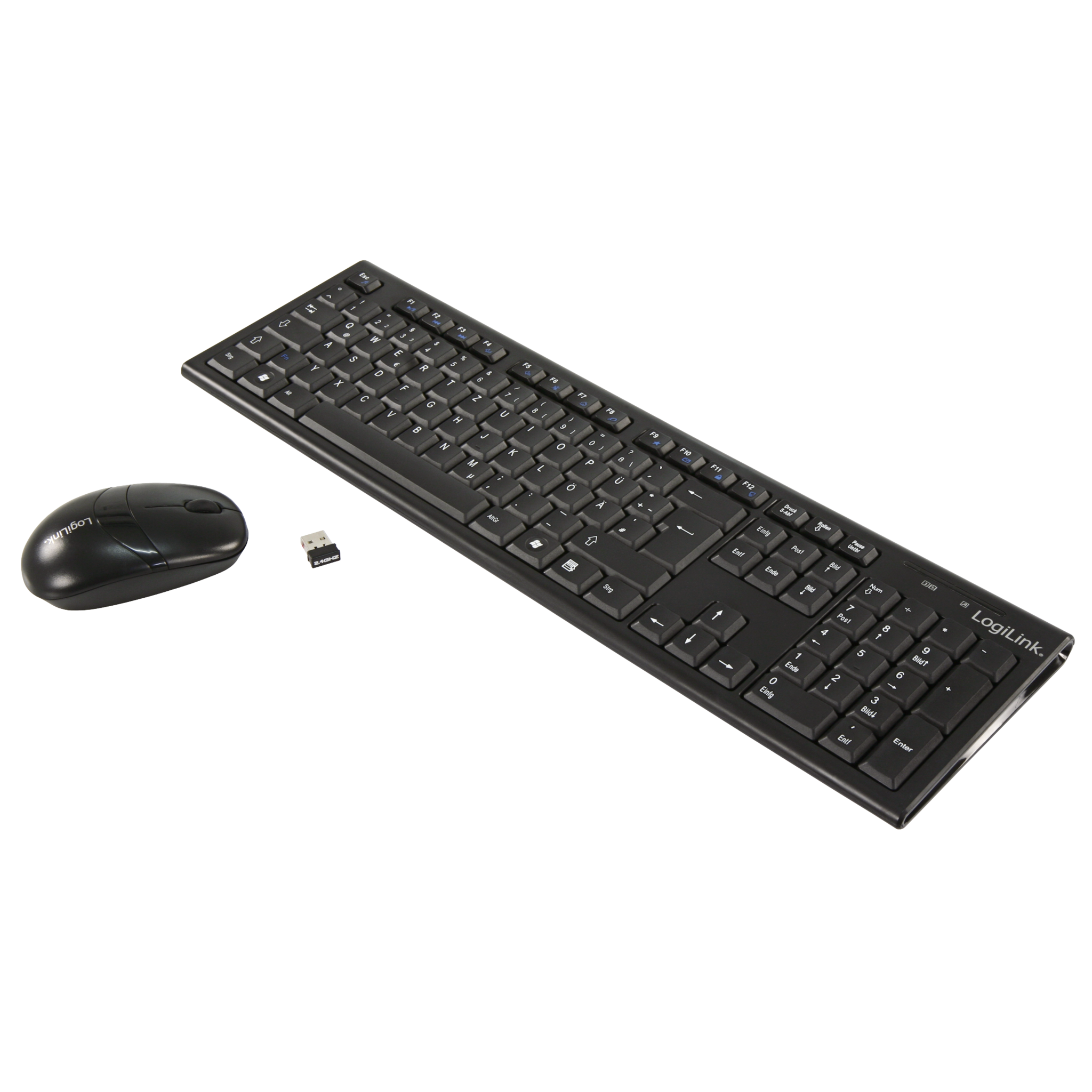 PC-Desktop-Set LogiLink, USB Maus und Tastatur mit Autolink-Funktion, schwarz 