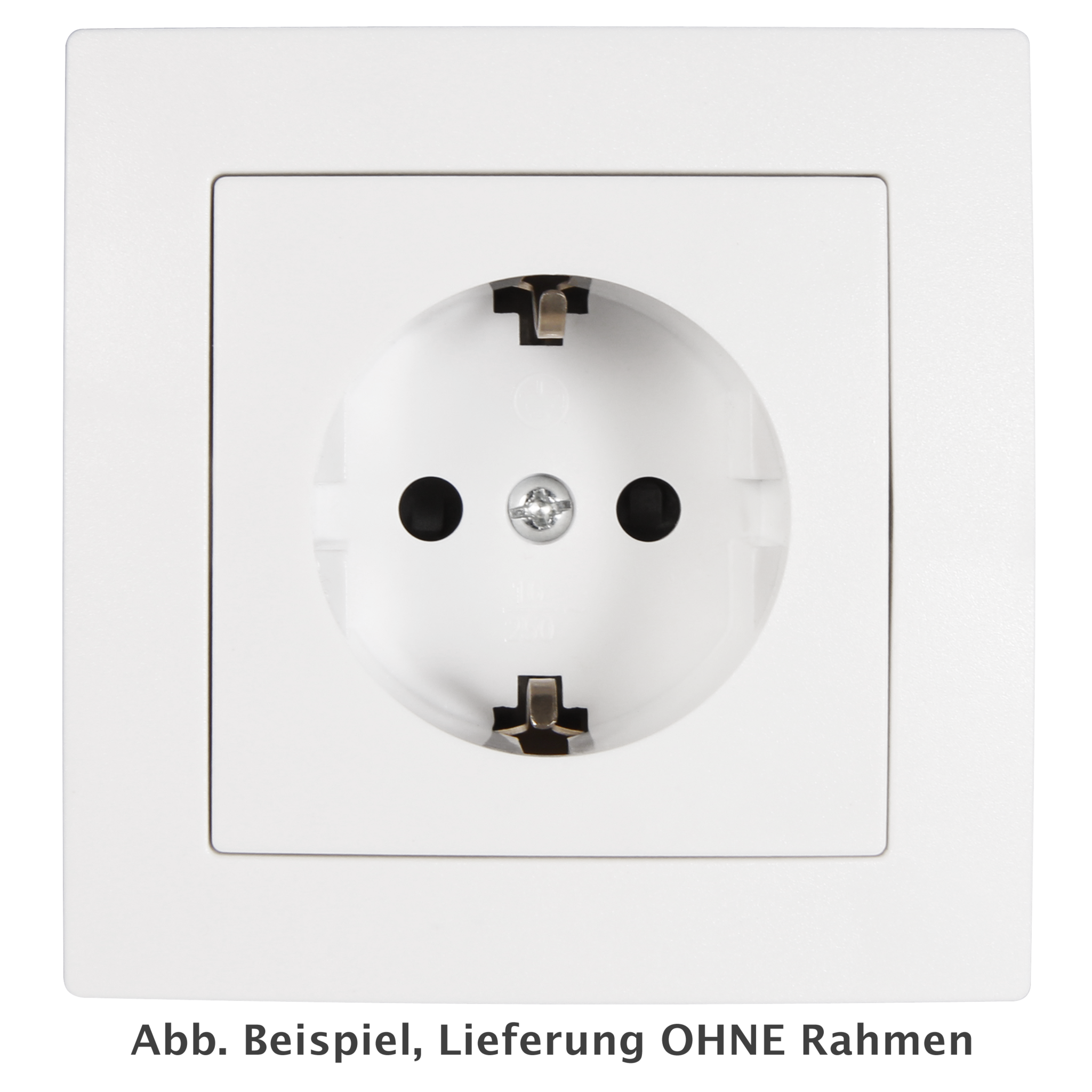 Schutzkontakt-Steckdose McPower "Flair" 250V~/16A, UP, Einsteckschutz, weiß 