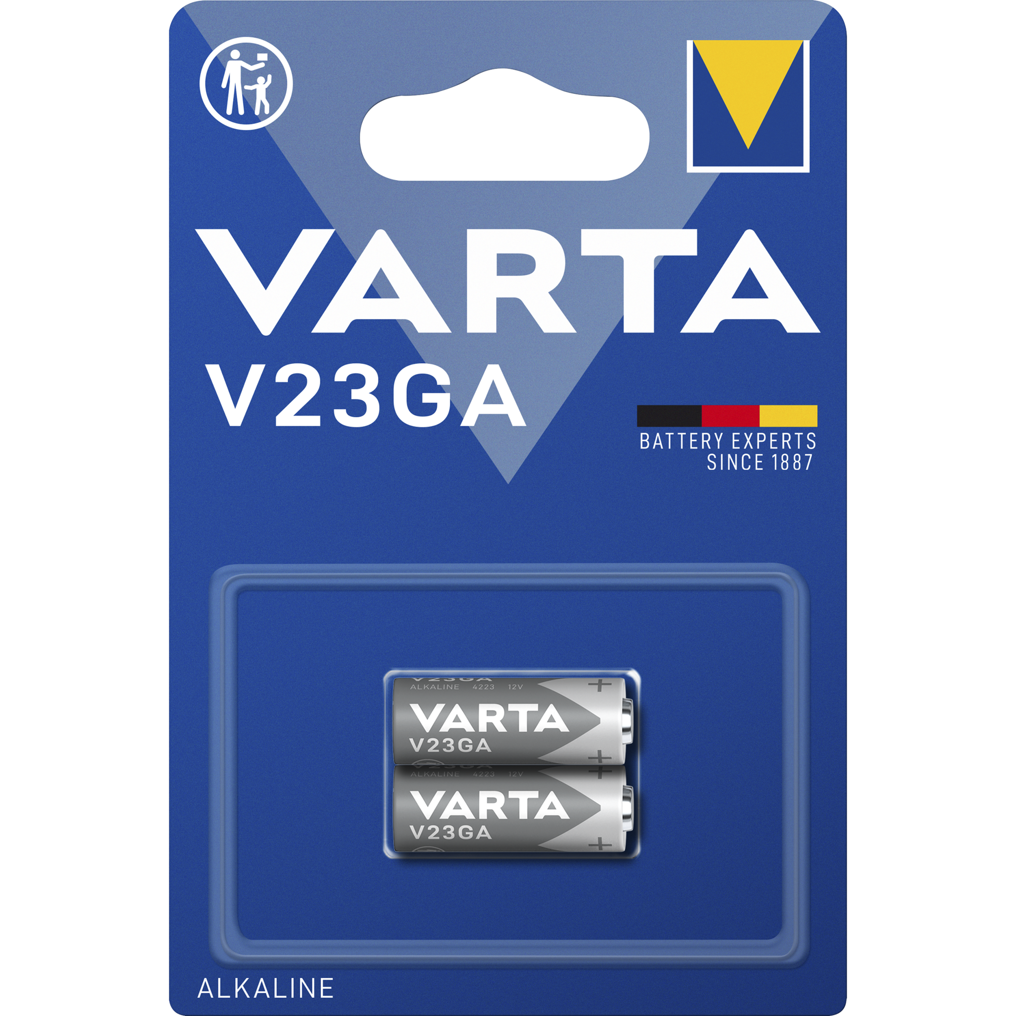 V23GA-Batterie VARTA "Electronics" Alkaline, MN21, 12V, 2er-Pack 